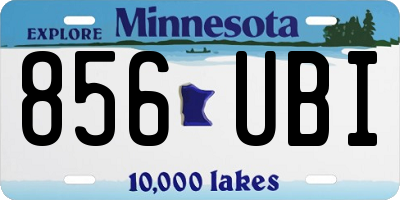 MN license plate 856UBI