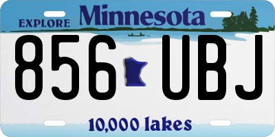 MN license plate 856UBJ
