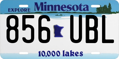 MN license plate 856UBL