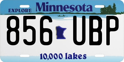 MN license plate 856UBP