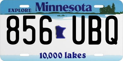 MN license plate 856UBQ