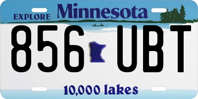 MN license plate 856UBT