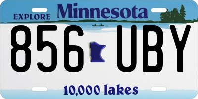 MN license plate 856UBY