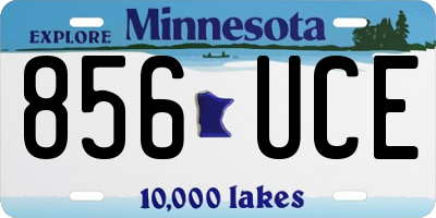 MN license plate 856UCE