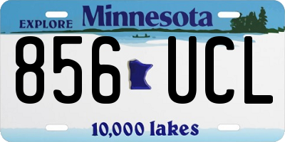 MN license plate 856UCL
