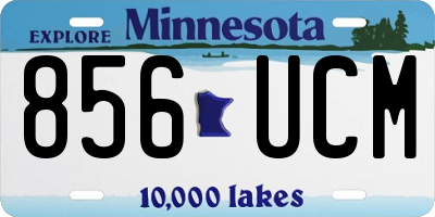 MN license plate 856UCM