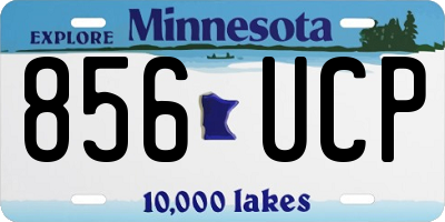 MN license plate 856UCP