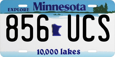 MN license plate 856UCS