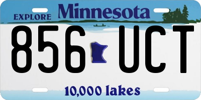 MN license plate 856UCT