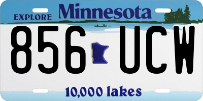 MN license plate 856UCW