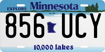 MN license plate 856UCY