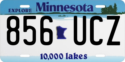 MN license plate 856UCZ