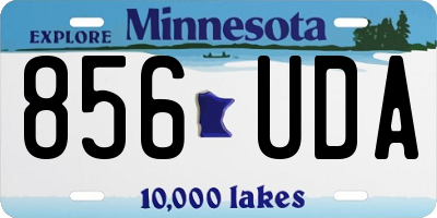 MN license plate 856UDA