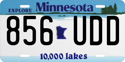 MN license plate 856UDD