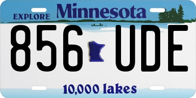 MN license plate 856UDE