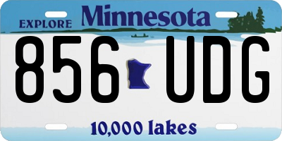 MN license plate 856UDG