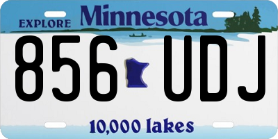 MN license plate 856UDJ