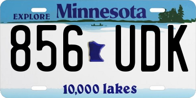 MN license plate 856UDK