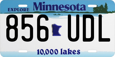 MN license plate 856UDL