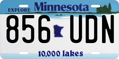 MN license plate 856UDN