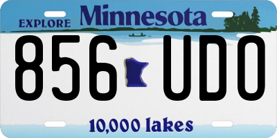 MN license plate 856UDO