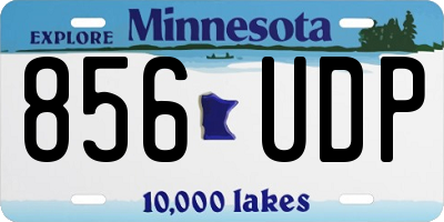 MN license plate 856UDP