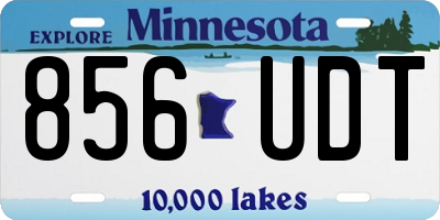 MN license plate 856UDT