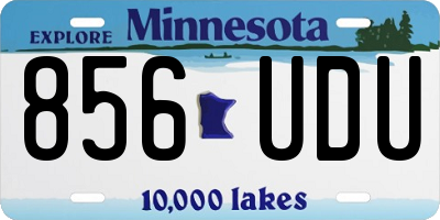 MN license plate 856UDU