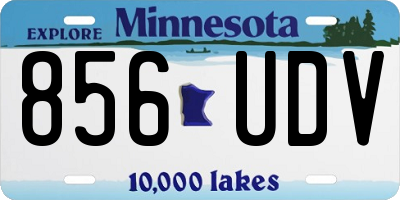 MN license plate 856UDV