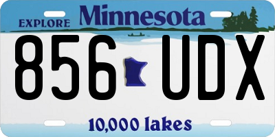 MN license plate 856UDX