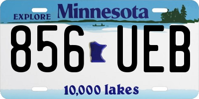 MN license plate 856UEB