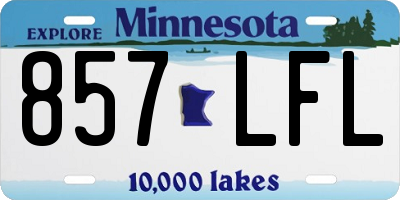 MN license plate 857LFL