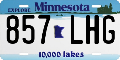 MN license plate 857LHG
