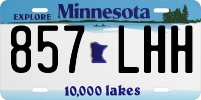 MN license plate 857LHH