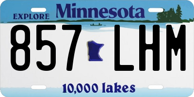 MN license plate 857LHM
