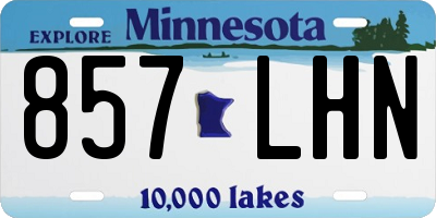 MN license plate 857LHN
