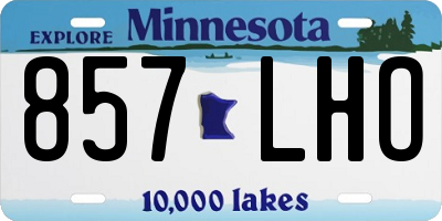 MN license plate 857LHO