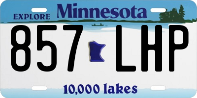 MN license plate 857LHP
