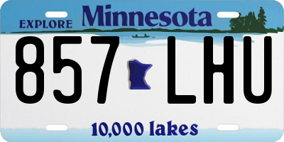 MN license plate 857LHU