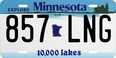 MN license plate 857LNG