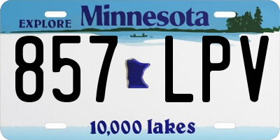 MN license plate 857LPV