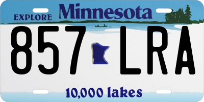 MN license plate 857LRA