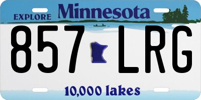 MN license plate 857LRG