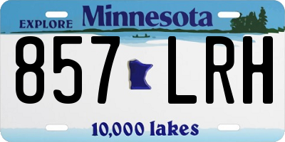 MN license plate 857LRH