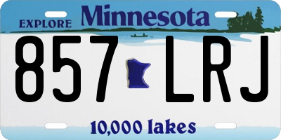 MN license plate 857LRJ