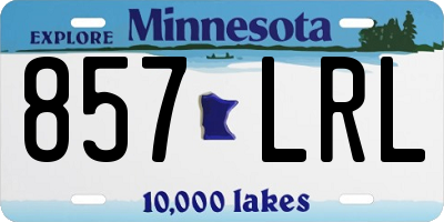 MN license plate 857LRL