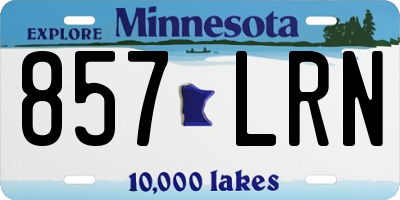 MN license plate 857LRN