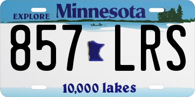MN license plate 857LRS
