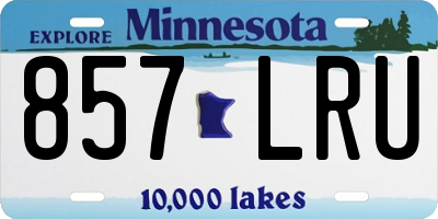 MN license plate 857LRU