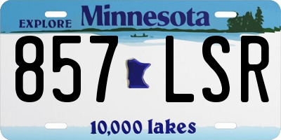 MN license plate 857LSR
